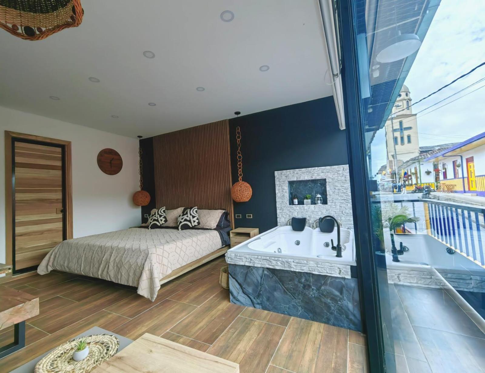 Habitacion Deluxe 2 Con Jacuzzi A 20 Mt Del Parque Salento Dış mekan fotoğraf